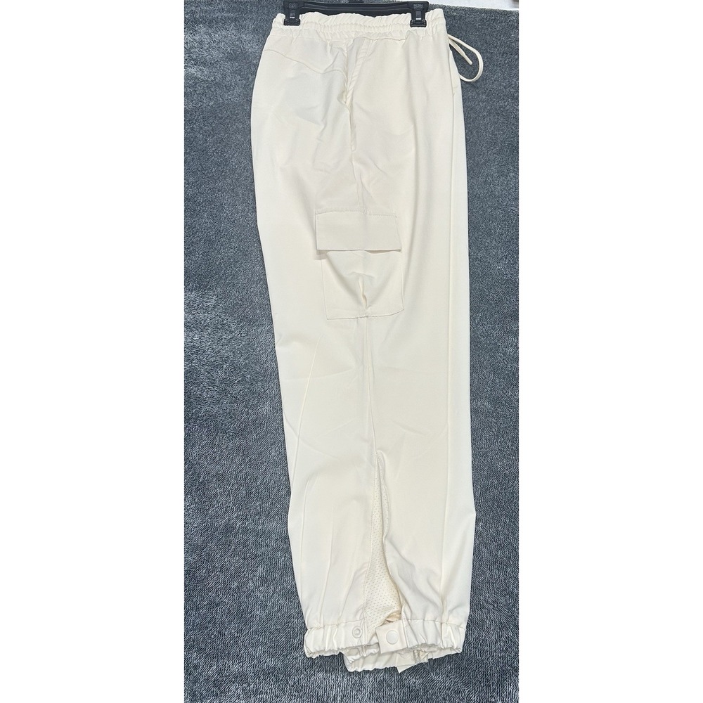 Body Glove Women's XL Cream Woven Cargo Jogger Pants (R1)